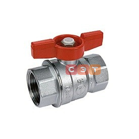 Кран шаровый ВР-ВР R851 (бабочка-КРАСНАЯ) 1" 1/4